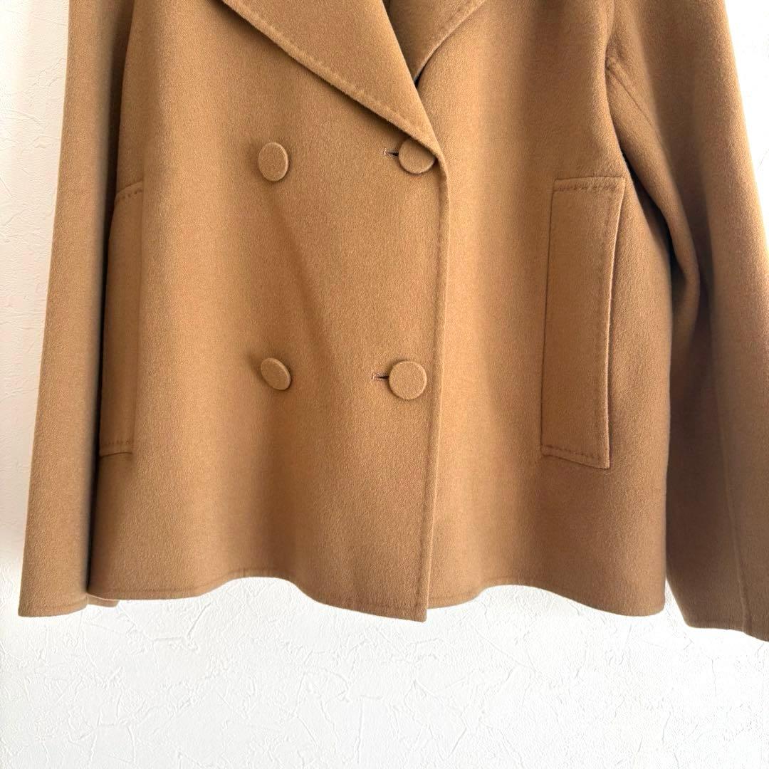 JOSEPH ウールシルク混 ライトダブルフェイス ショート丈コート 36