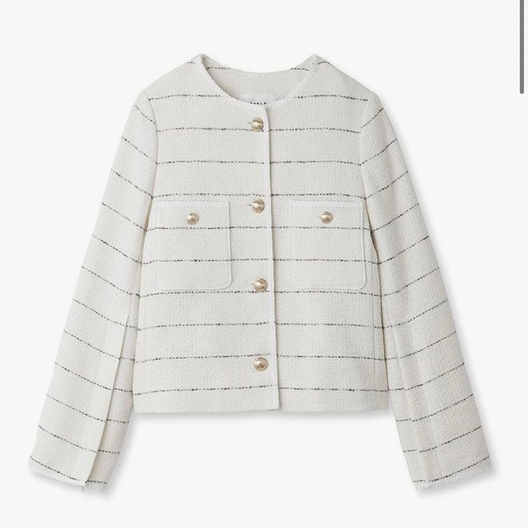 フレイアイディー　ツィードクルーネックジャケット FWFJ241004