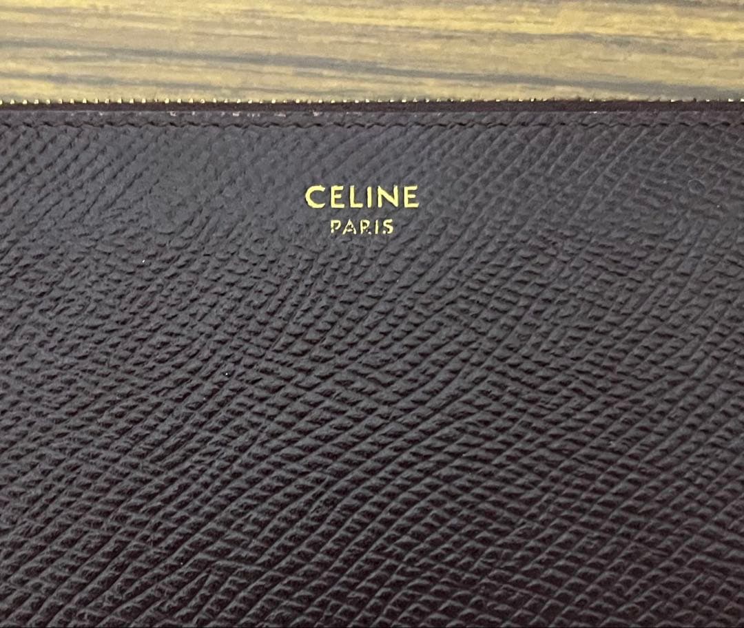 CELINE セリーヌ 長財布 ラウンドファスナー バーガンディ