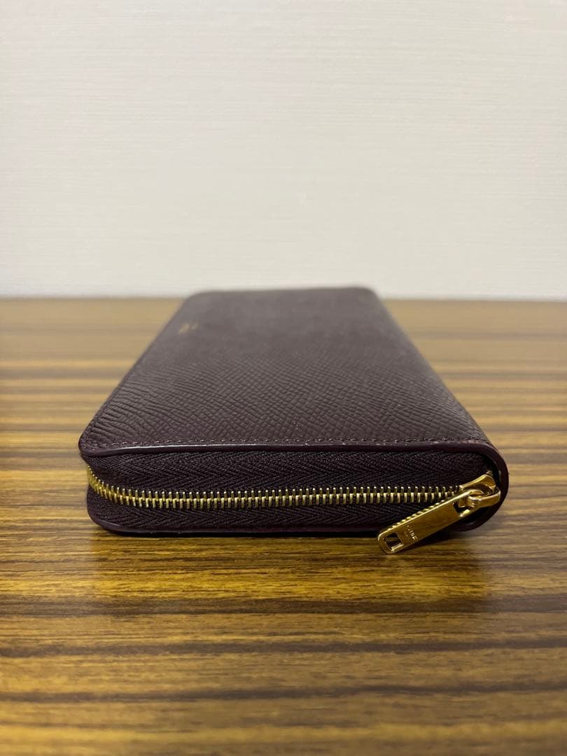 CELINE セリーヌ 長財布 ラウンドファスナー バーガンディ