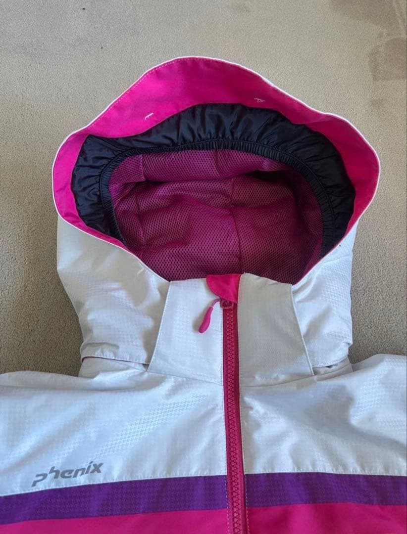 子ども用 スキーウェア ホワイト/ピンク/レインボー