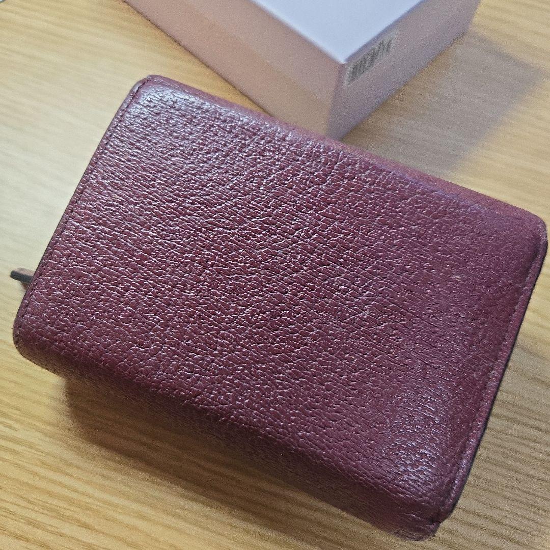 Vivienne Westwood バーガンディ 三つ折り財布
