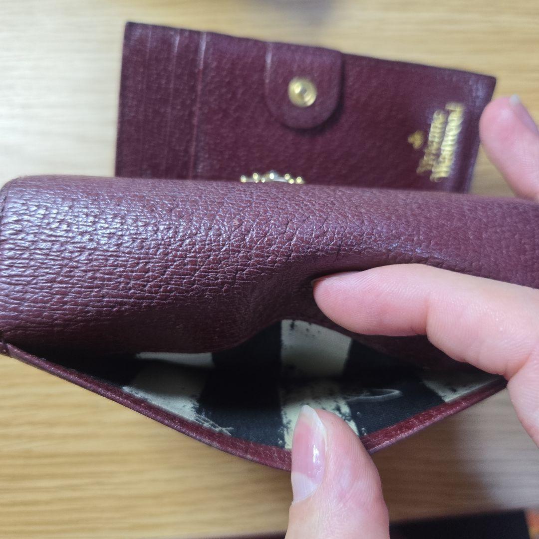 Vivienne Westwood バーガンディ 三つ折り財布