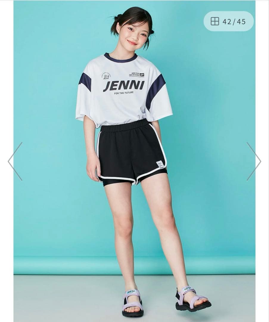 【160サイズ】JENNI love 3PゲーミングT付きスイムウェア