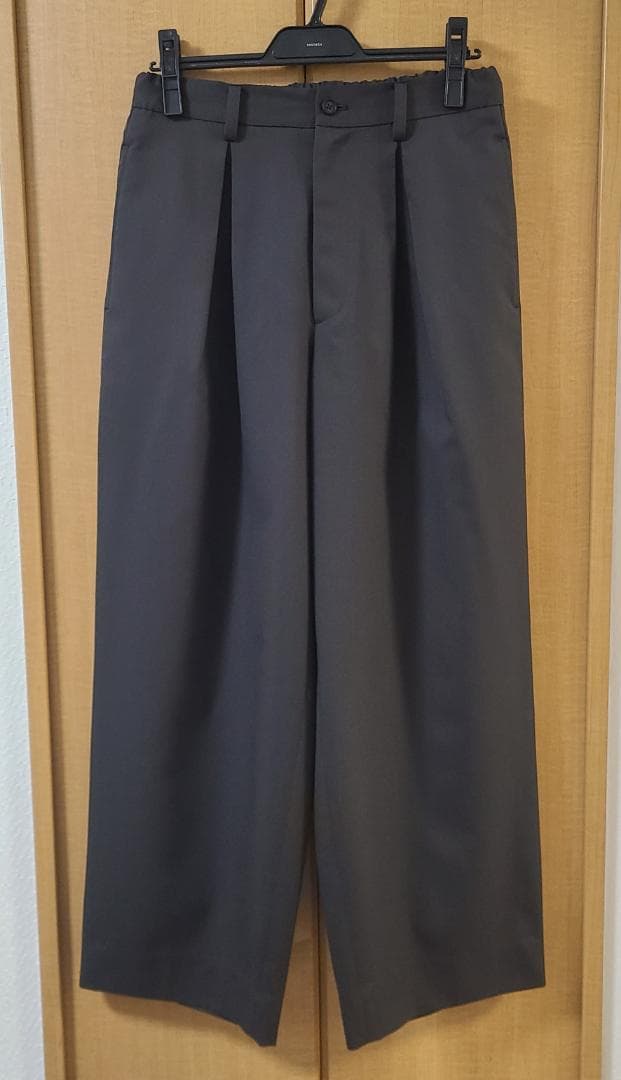 24AW EASY WIDE TROUSERS グレーカーキ S ssstein