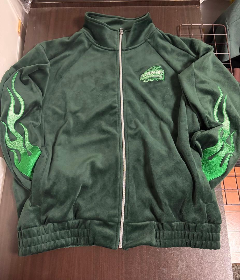 XLARGE ベロアトラックジャケット(XL)&パンツ (L) セットアップ着画