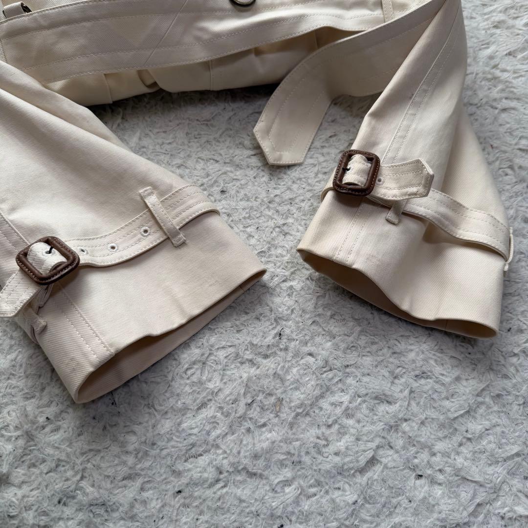 美品Lサイズ相当　アクアスキュータム　ダブルトレンチコート　ロング　チェック