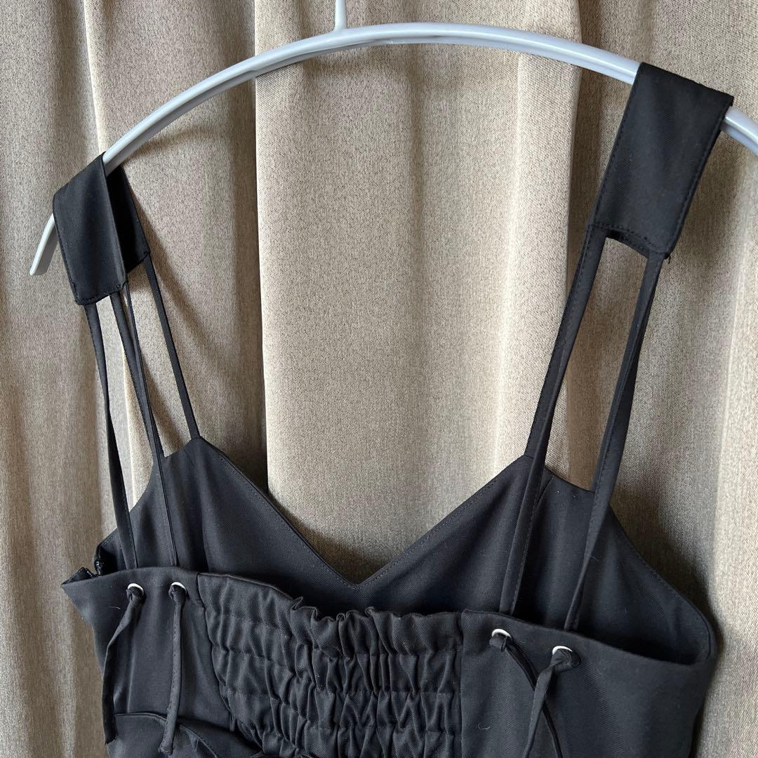 サロペット・オーバーオール・オールインワン AMERI MEDI CORD SUSPENDER WIDE PANTS