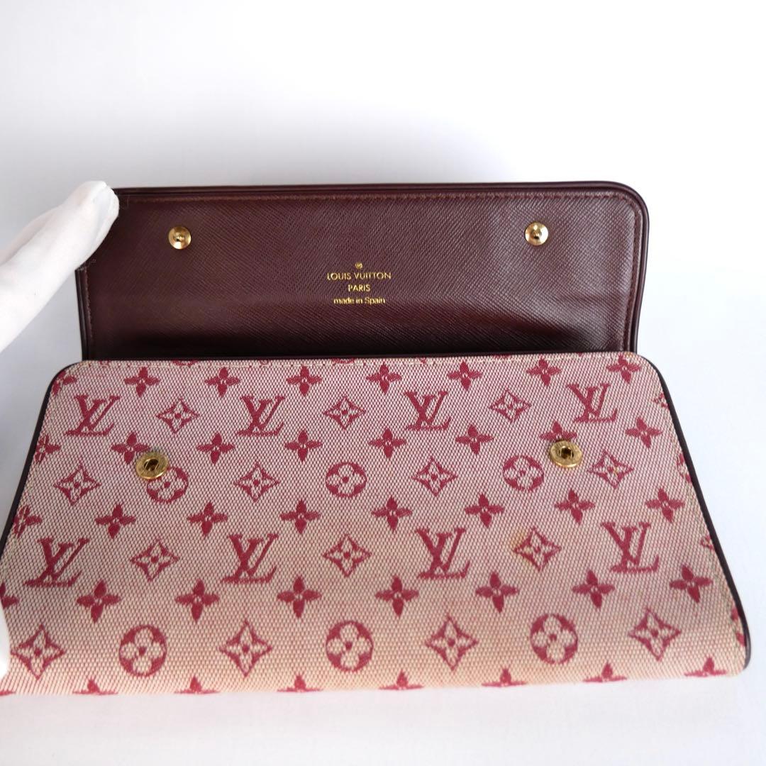 未使用に近い　LOUIS VUITTON モノグラム ミニ 長財布 ピンク