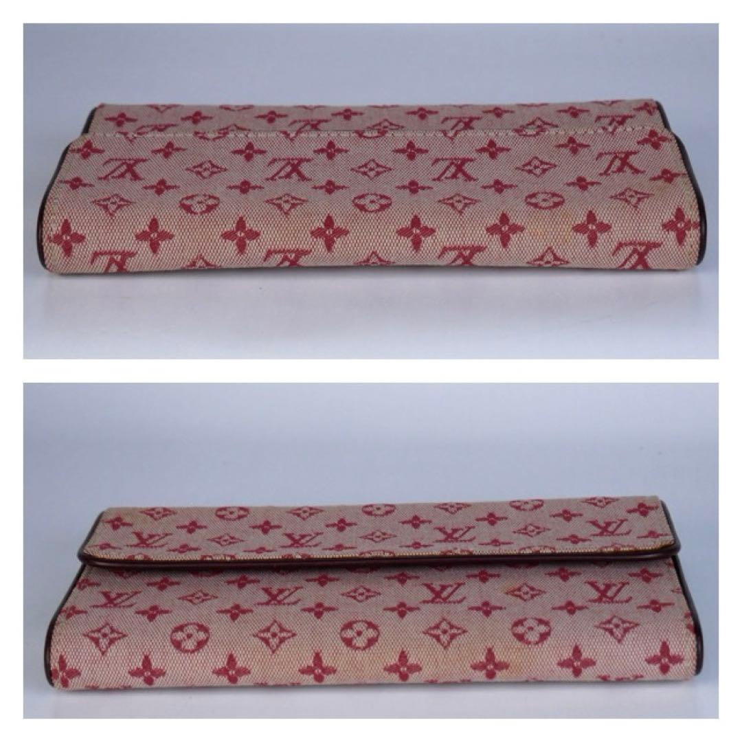 未使用に近い　LOUIS VUITTON モノグラム ミニ 長財布 ピンク