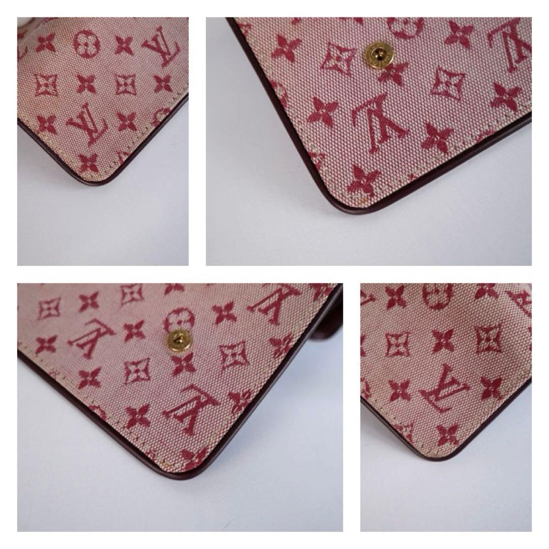 未使用に近い　LOUIS VUITTON モノグラム ミニ 長財布 ピンク