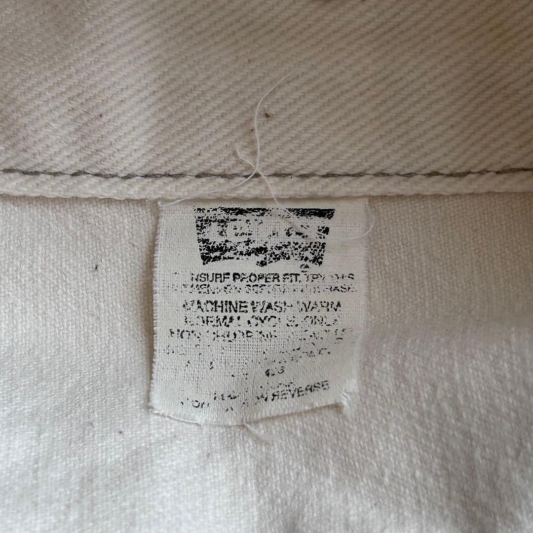 D*D様 Levi's 70507 ホワイト デニムジャケット527 USA製