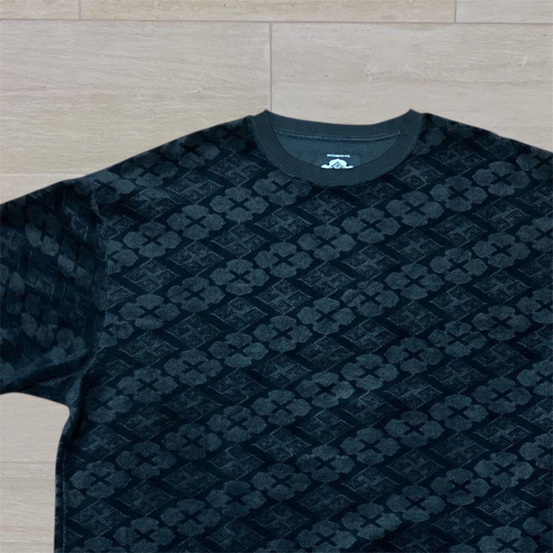 GAKKIN × BUDSPOOL 花罰家紋 VELOUR S/S TEE XL