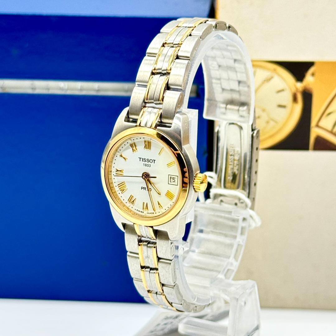 美品 稼働品 TISSOT ティソ 腕時計 デイト J326/426K 箱付き