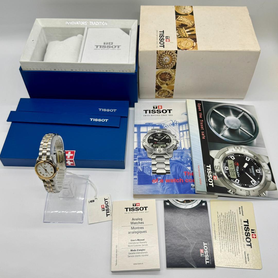 美品 稼働品 TISSOT ティソ 腕時計 デイト J326/426K 箱付き