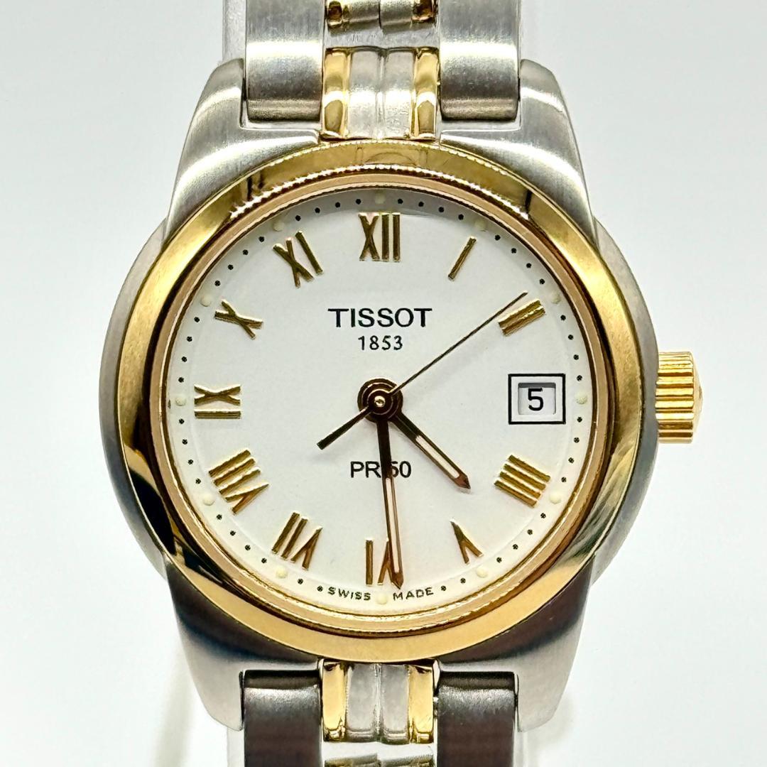 美品 稼働品 TISSOT ティソ 腕時計 デイト J326/426K 箱付き