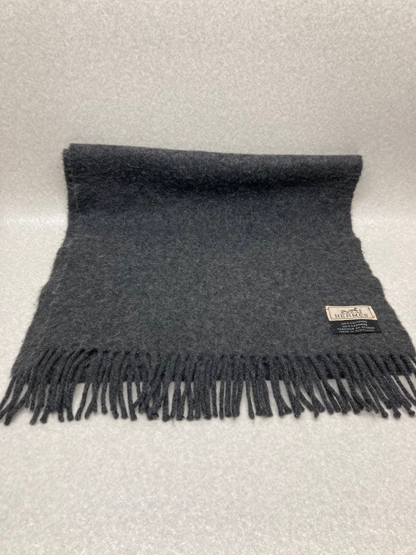 美品 HERMES エルメス 大判ストール マフラー　 リバーシブル カシミヤ