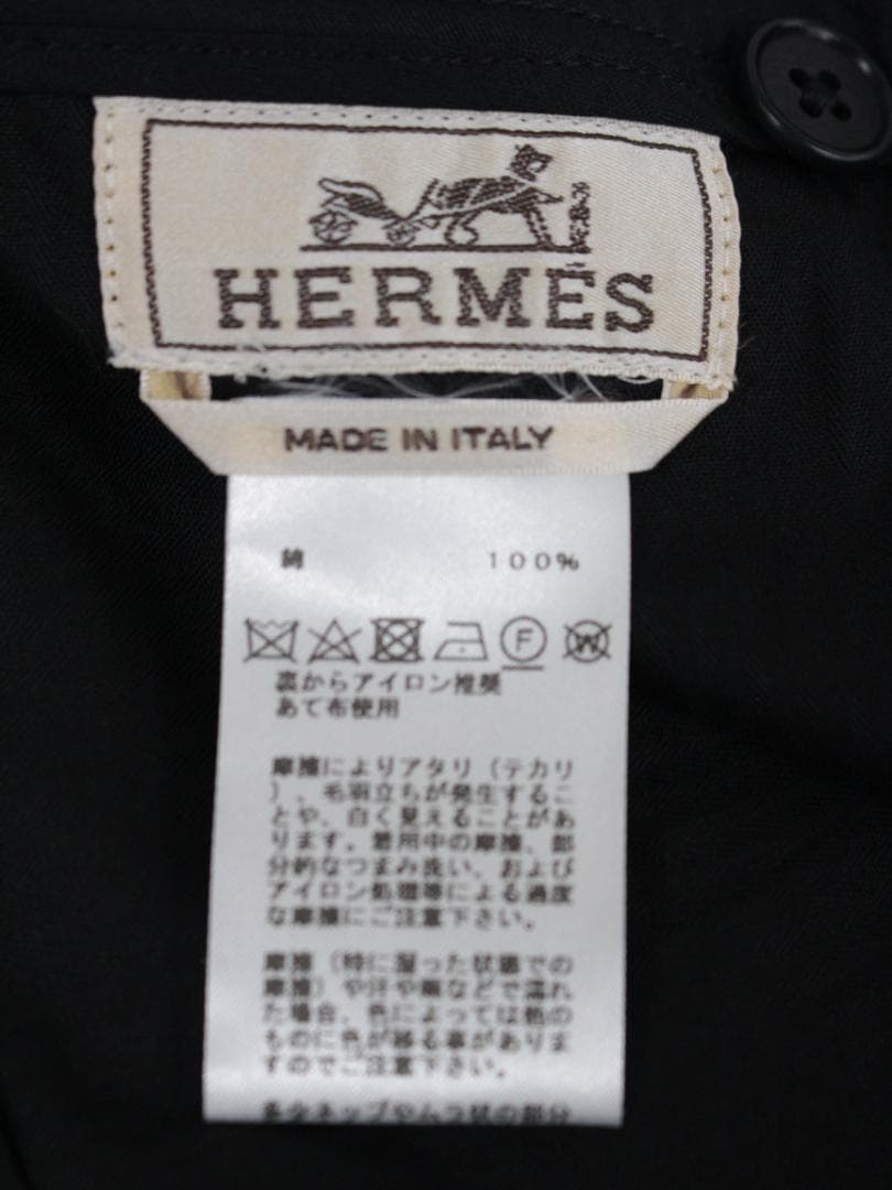 ▲HERMESエルメス ショートパンツ ベルトホック セリエボタン