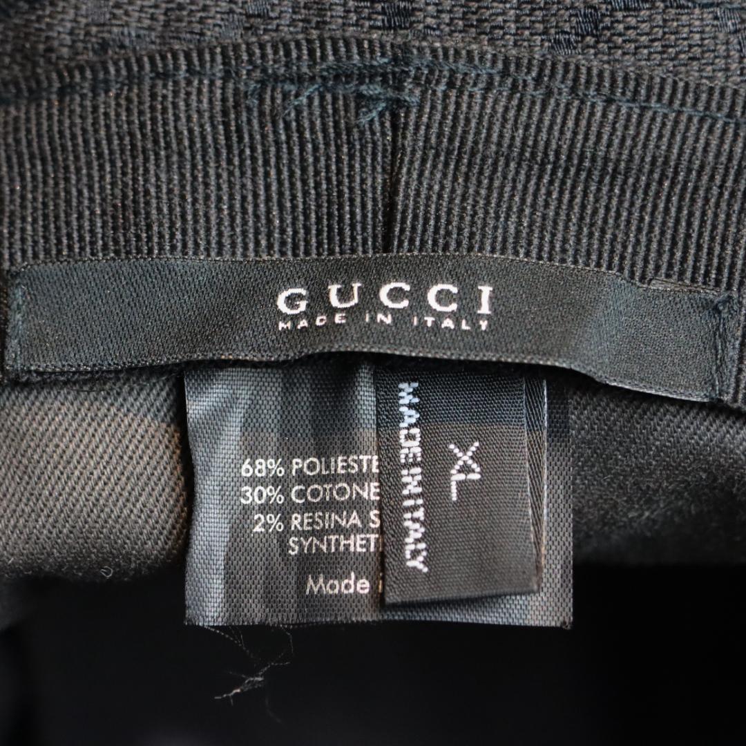 GUCCI グッチ GG柄 バケットハット ブラック メンズ