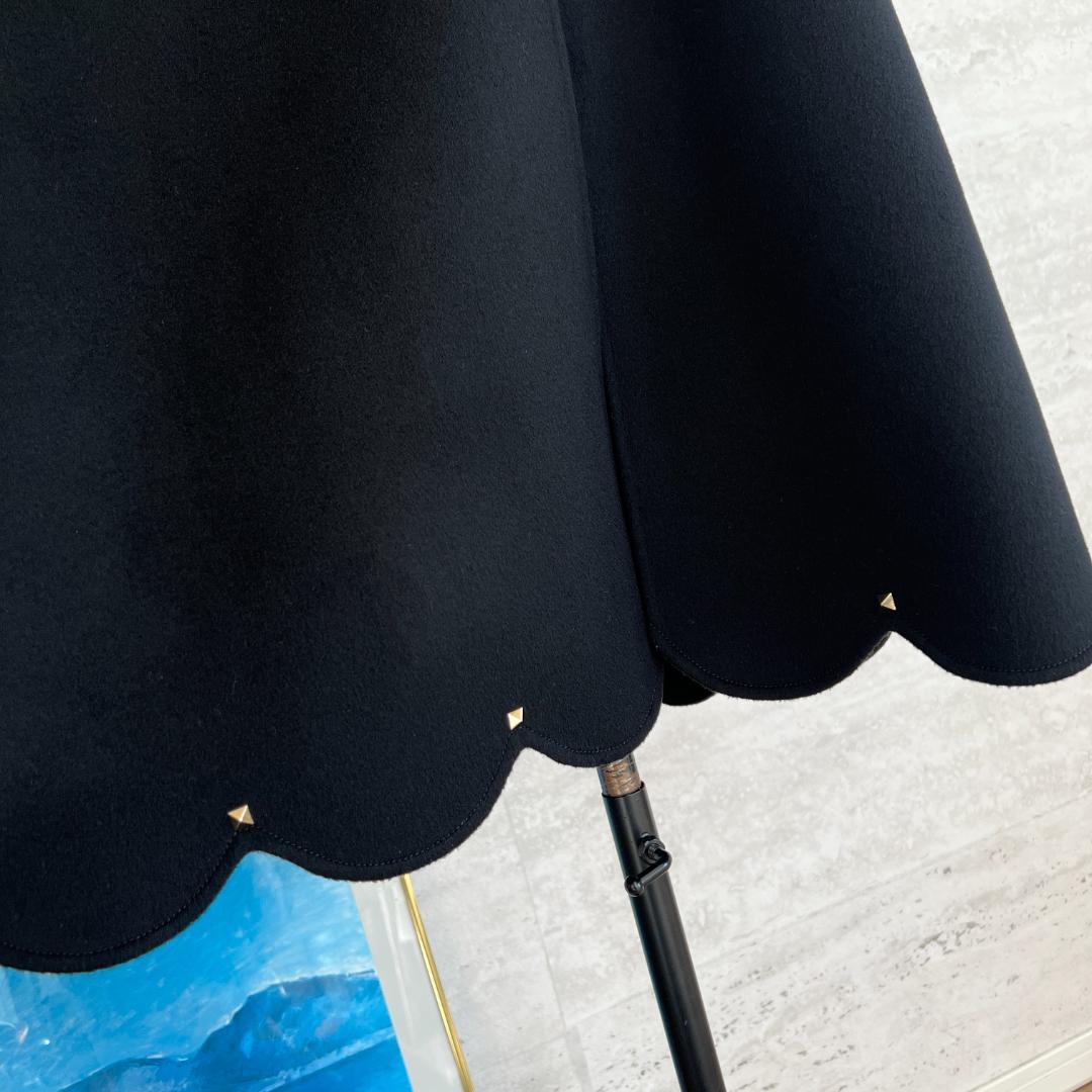 極美品★VALENTINO★カシミヤ★ダブルフェイス★ケープコート