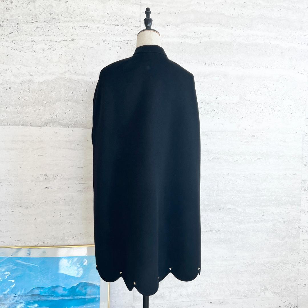 極美品★VALENTINO★カシミヤ★ダブルフェイス★ケープコート
