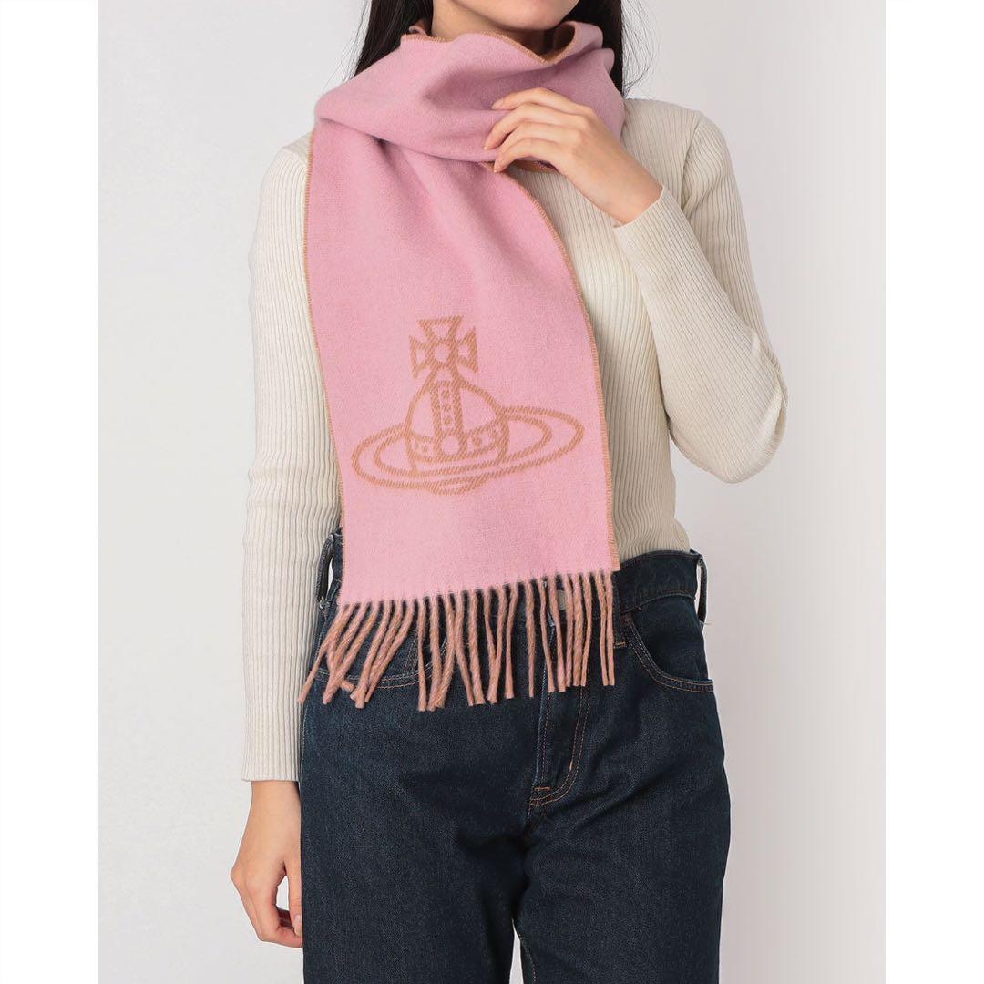 ヴィヴィアン ウエストウッド マフラー ピンク