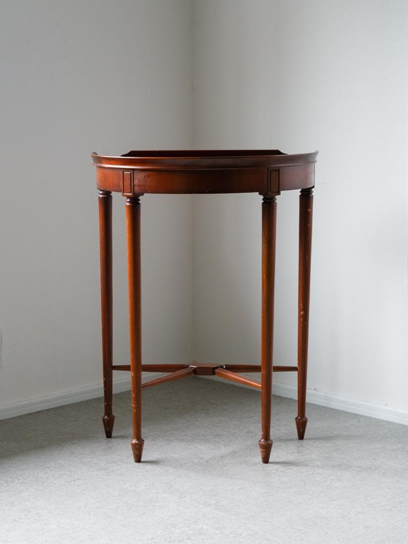 vintage 木製 コンソール サイドテーブル 飾り台 アンティーク