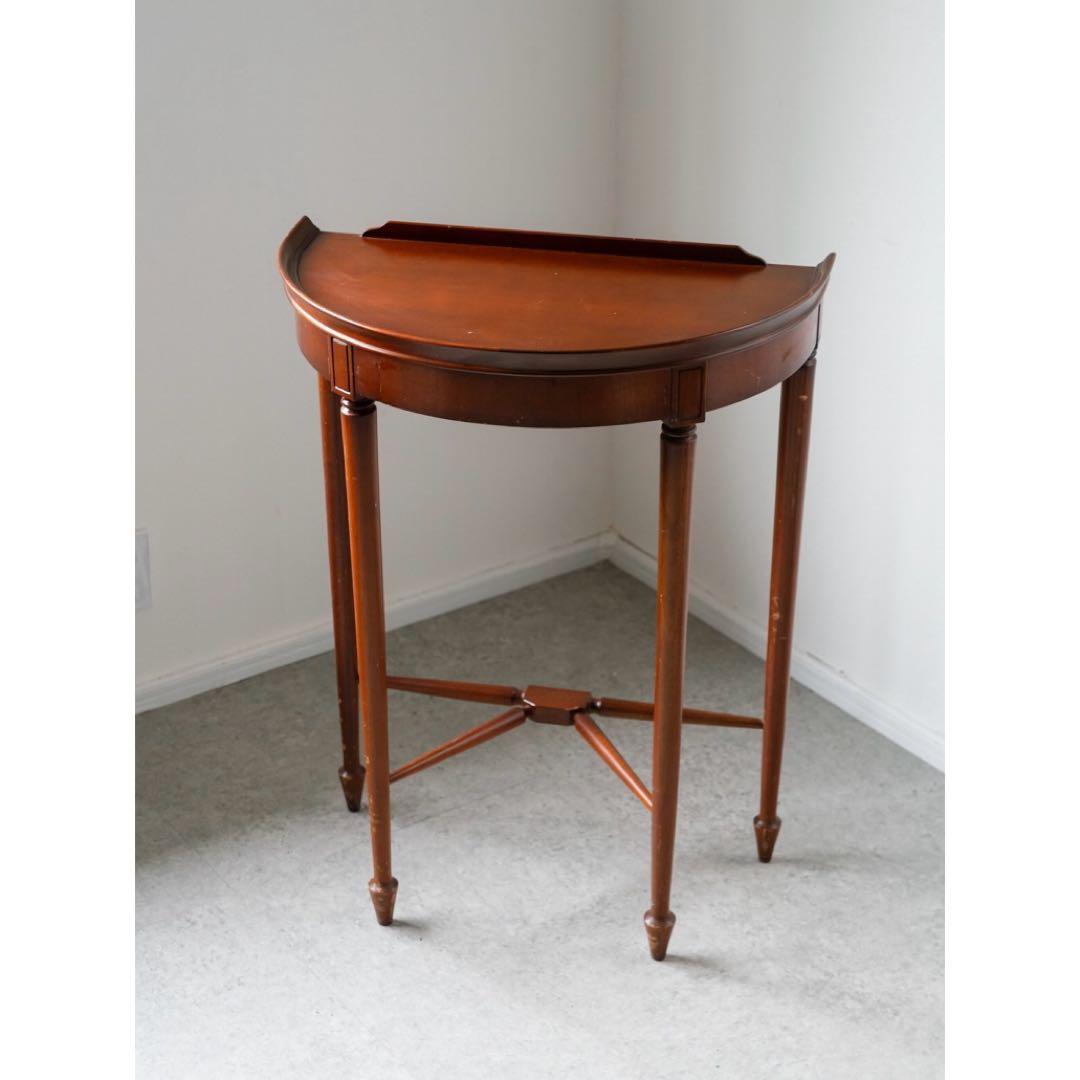 vintage 木製 コンソール サイドテーブル 飾り台 アンティーク