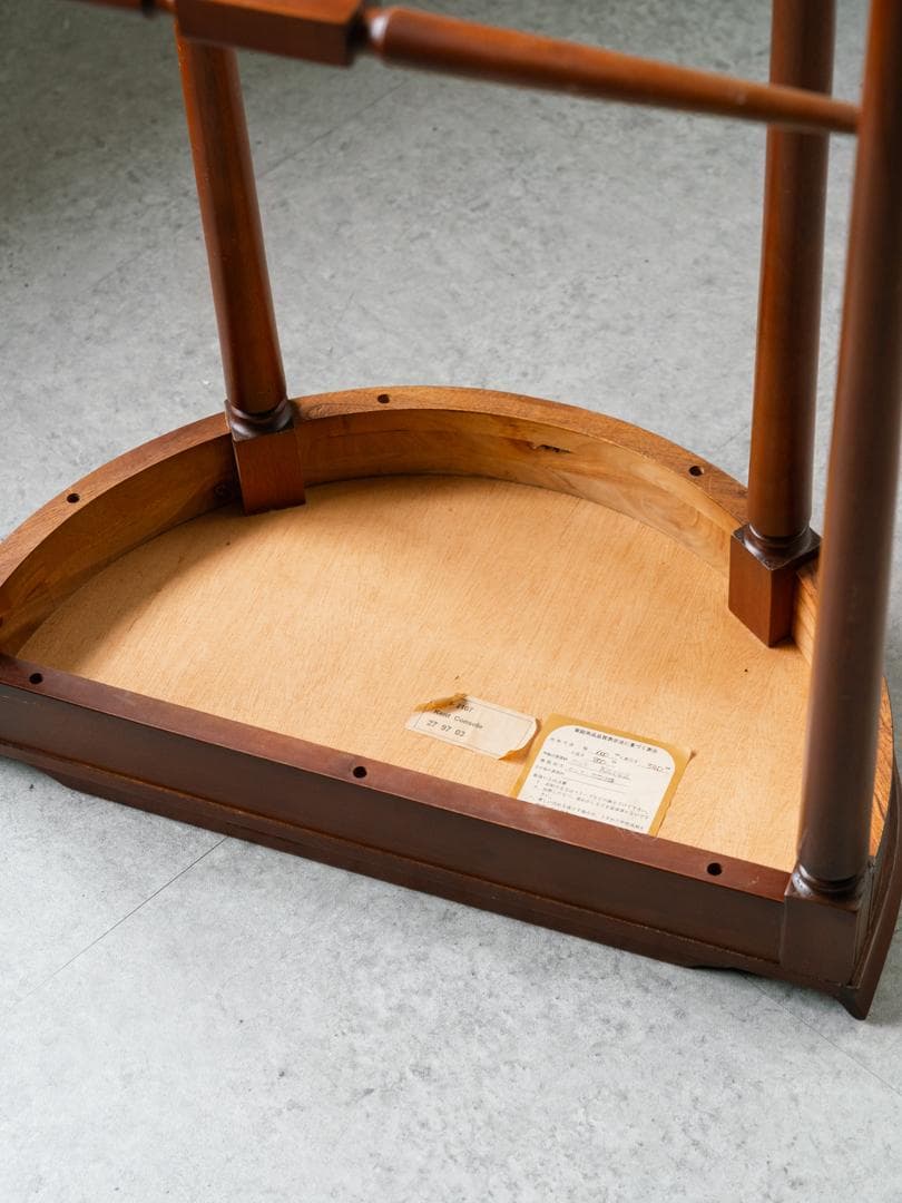 vintage 木製 コンソール サイドテーブル 飾り台 アンティーク