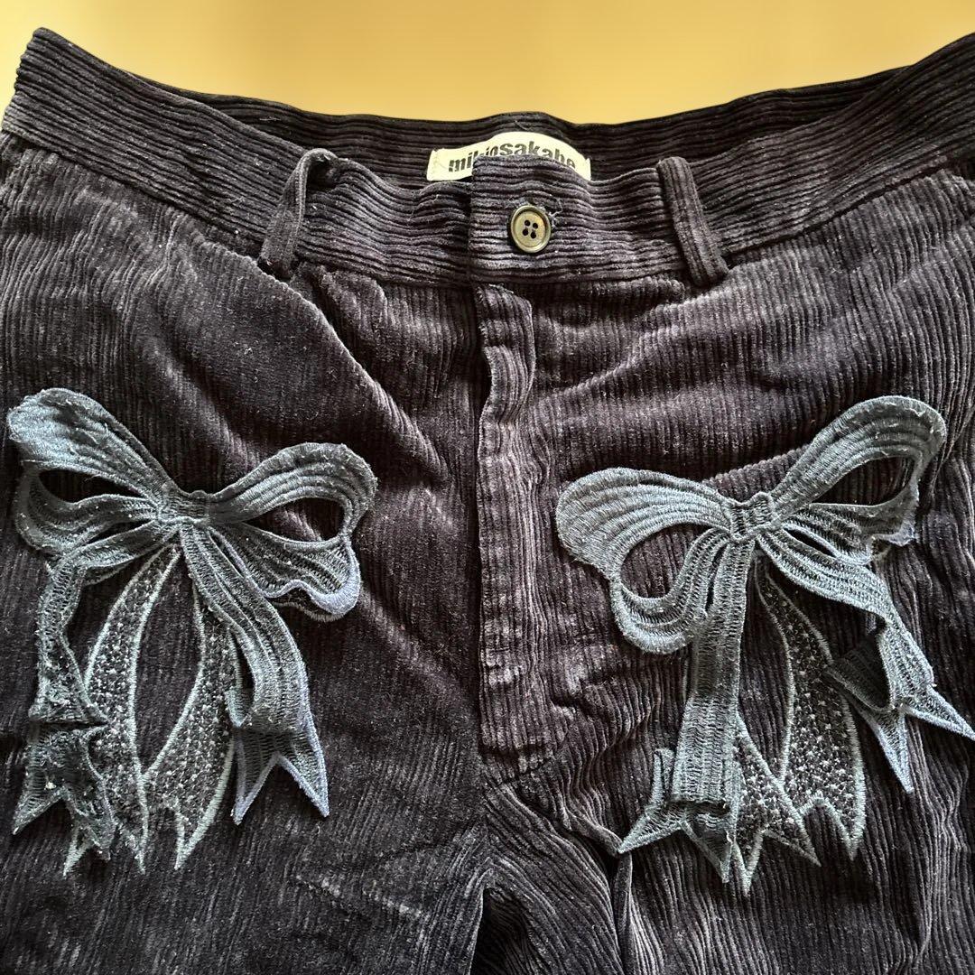 mikiosakabe / コーデュロイ リボンパンツ
