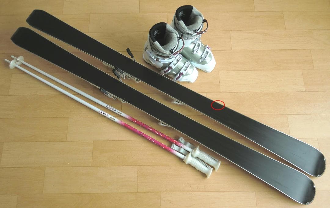 ■1月限定■送料無料■サロモン■女性用スキーセット■150/24.5■WAX済■