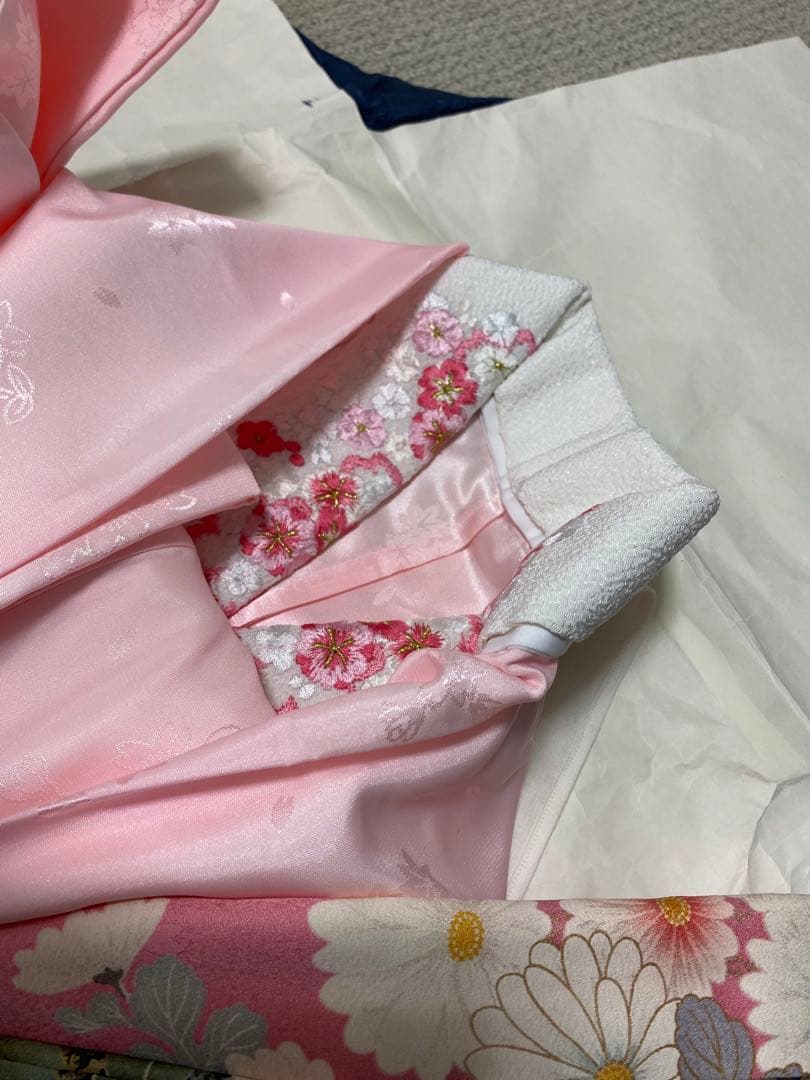 振袖フルセット　正絹　長襦袢　帯締　バック　草履　帯　成人式フルセット