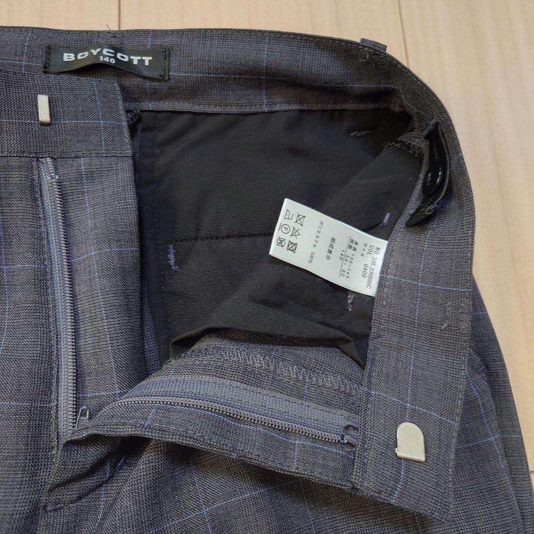 【BOYCOTT】グレーチェックスーツ 男の子