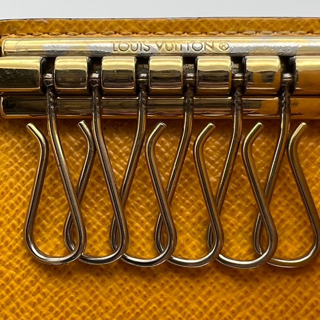 Louis Vuitton モノグラムキーケース イエロー ミモザ 6連