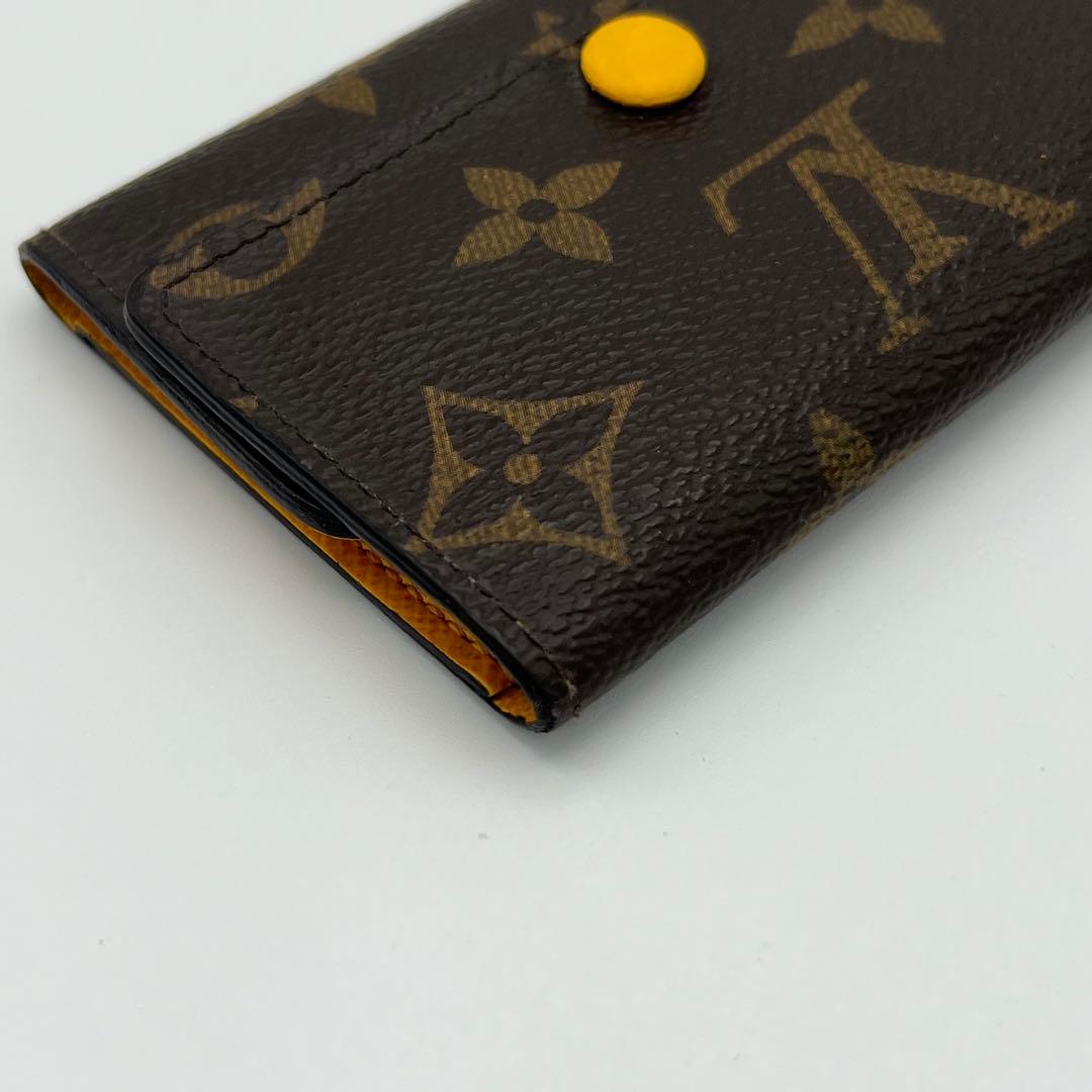Louis Vuitton モノグラムキーケース イエロー ミモザ 6連