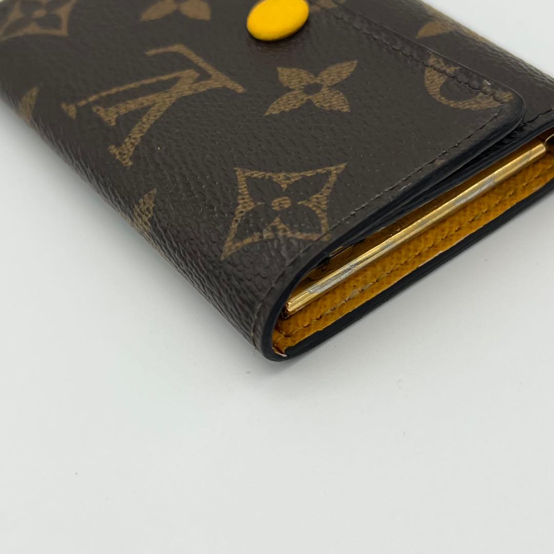 Louis Vuitton モノグラムキーケース イエロー ミモザ 6連