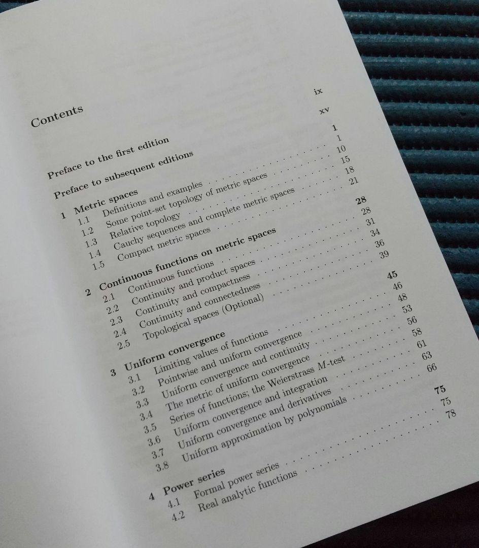 【美品本‼️】Analysis I Ⅱ (実解析)