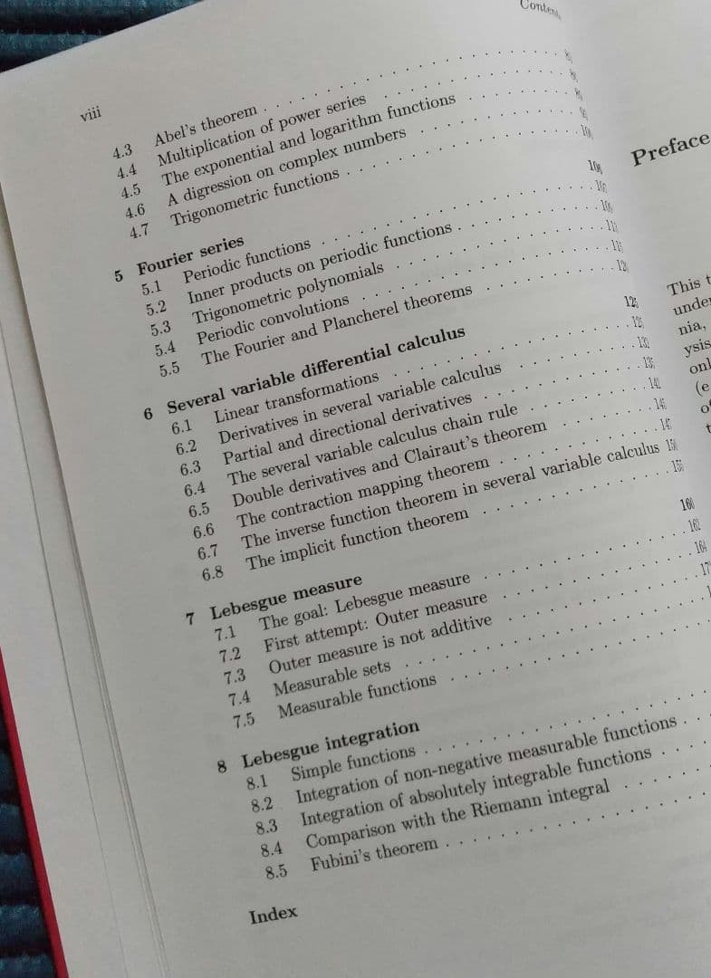 【美品本‼️】Analysis I Ⅱ (実解析)