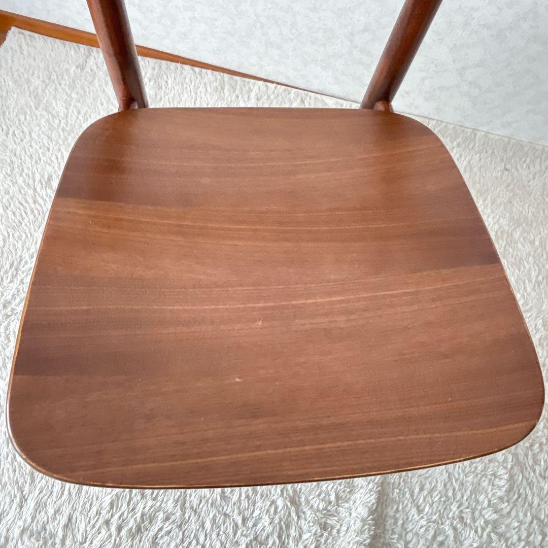 ウォールナット】MUJI 無印良品 ダイニング ラウンドチェア ヴィンテージ
