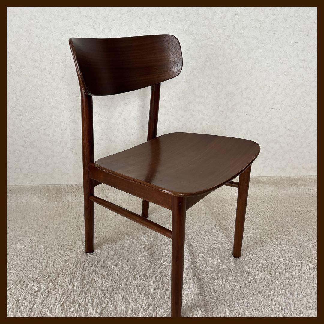 ウォールナット】MUJI 無印良品 ダイニング ラウンドチェア ヴィンテージ