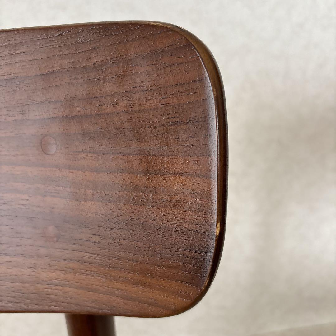 ウォールナット】MUJI 無印良品 ダイニング ラウンドチェア ヴィンテージ