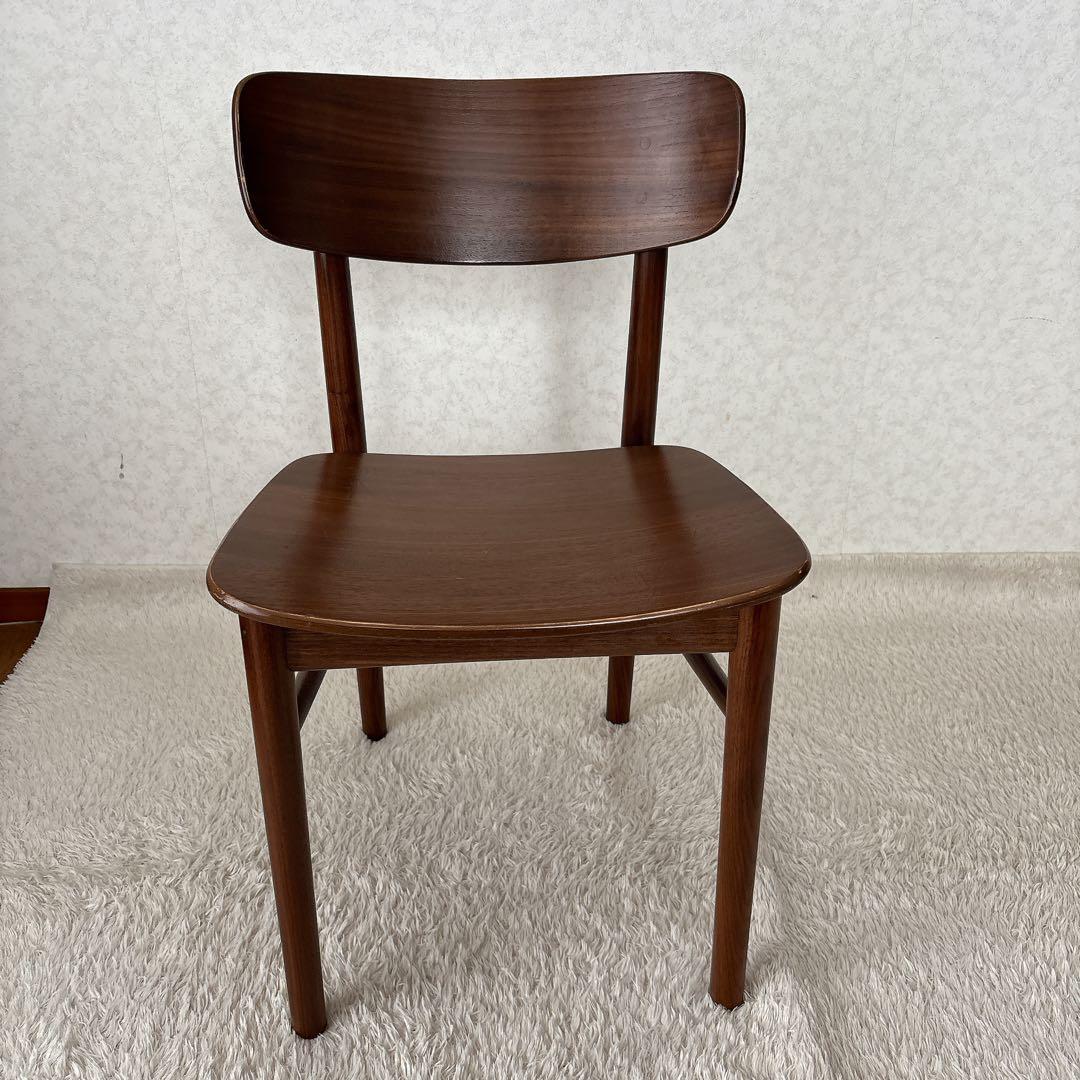 ウォールナット】MUJI 無印良品 ダイニング ラウンドチェア ヴィンテージ