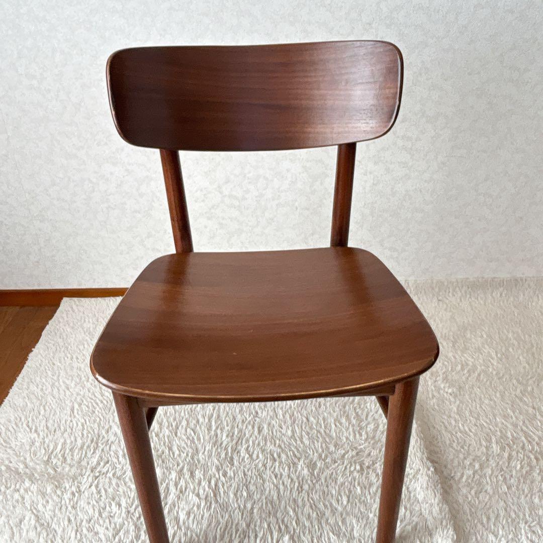 ウォールナット】MUJI 無印良品 ダイニング ラウンドチェア ヴィンテージ