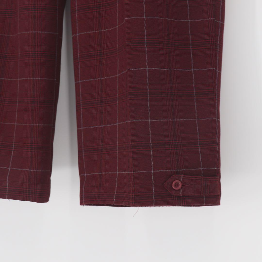 パンツ 90s check baggy slacks