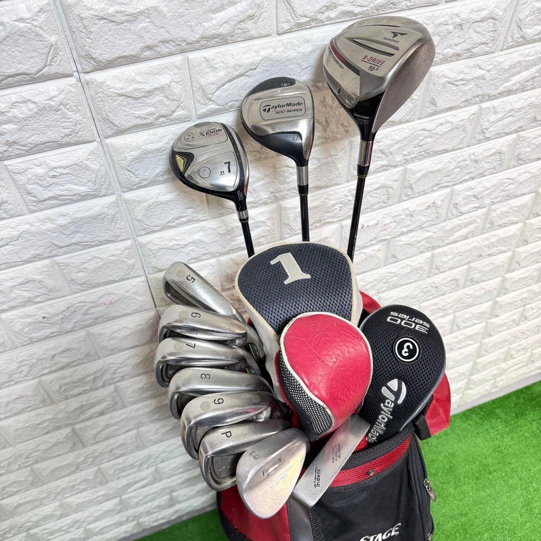 ゴルフセット　初心者応援　ツアーステージ　ラウンド仕様　メンズ　右打ち　すぐ使用