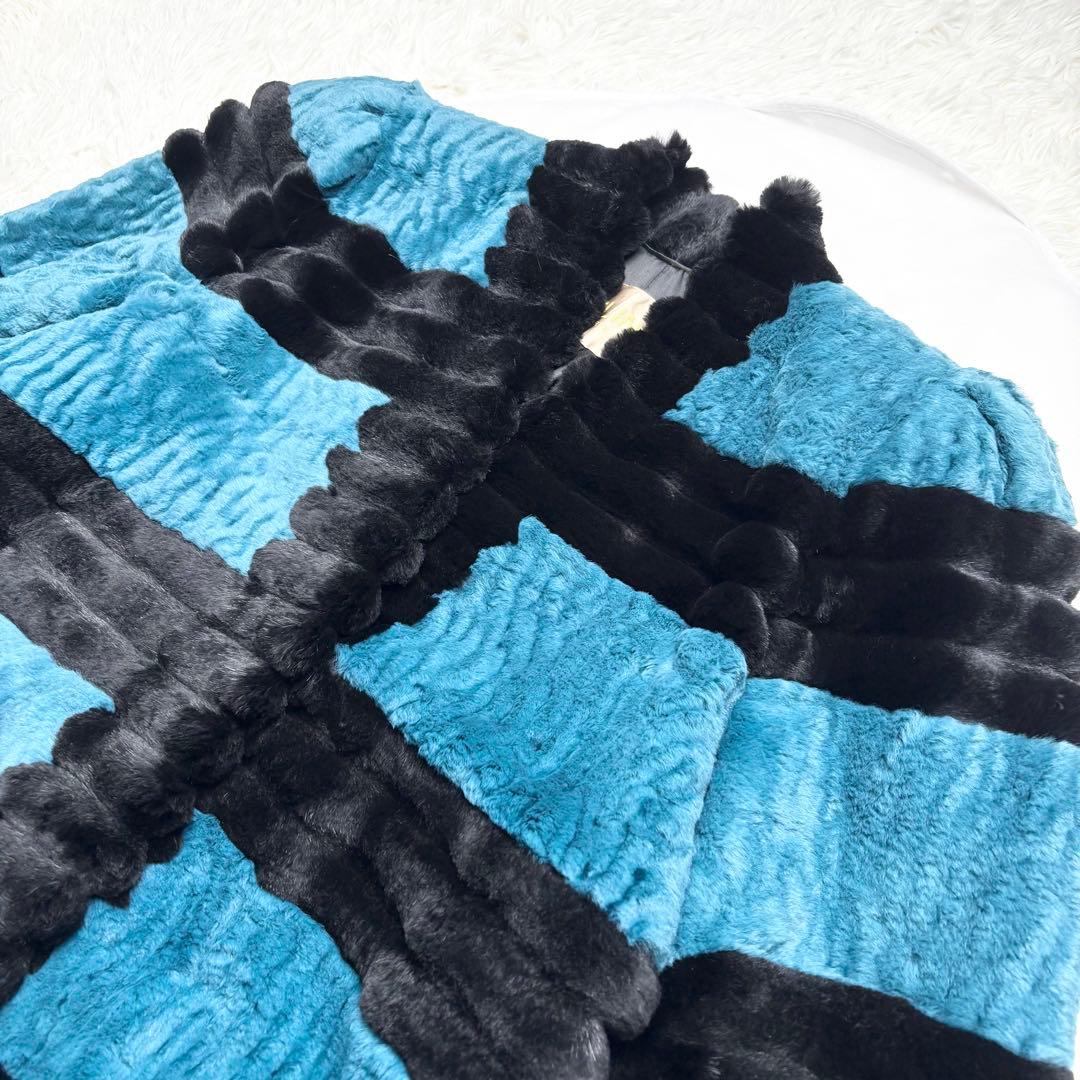 セリーヌ シェアードミンク ロングコート リアルファー 染めミンク XL相当