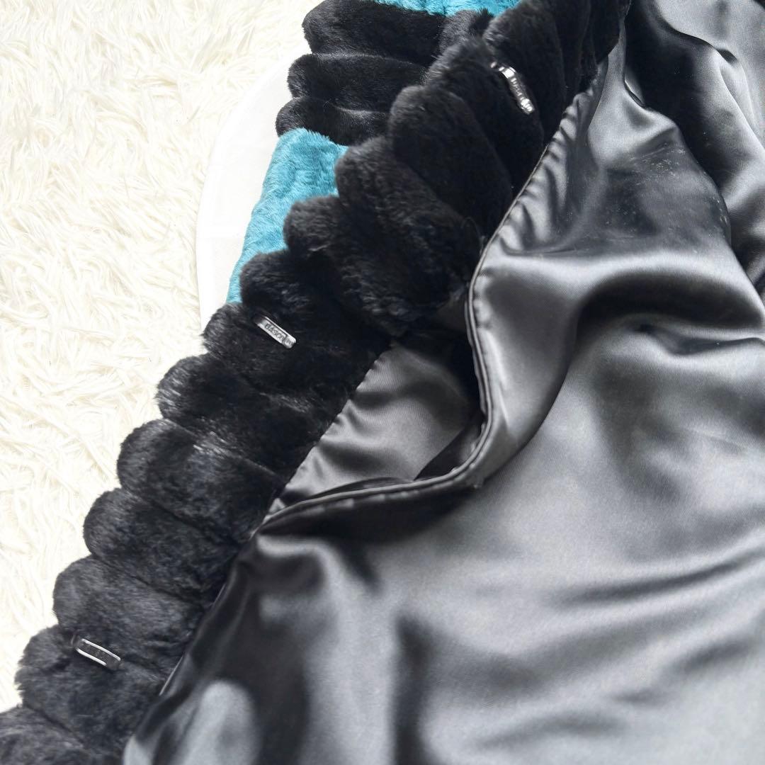 セリーヌ シェアードミンク ロングコート リアルファー 染めミンク XL相当