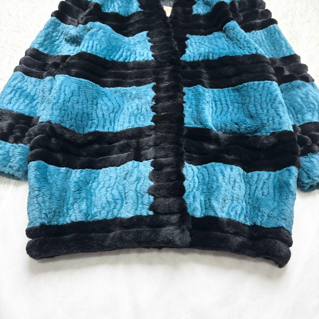 セリーヌ シェアードミンク ロングコート リアルファー 染めミンク XL相当