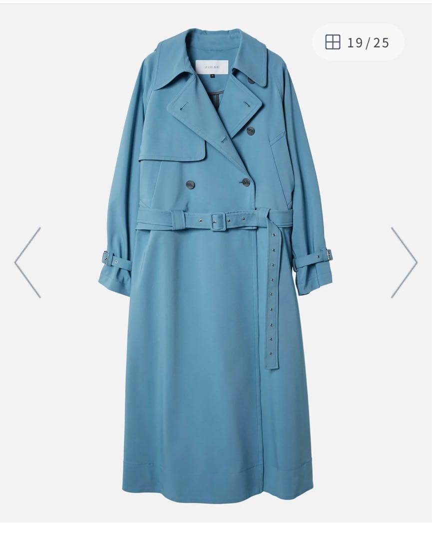 le ciel bleu デタッチャブルトレンチコート