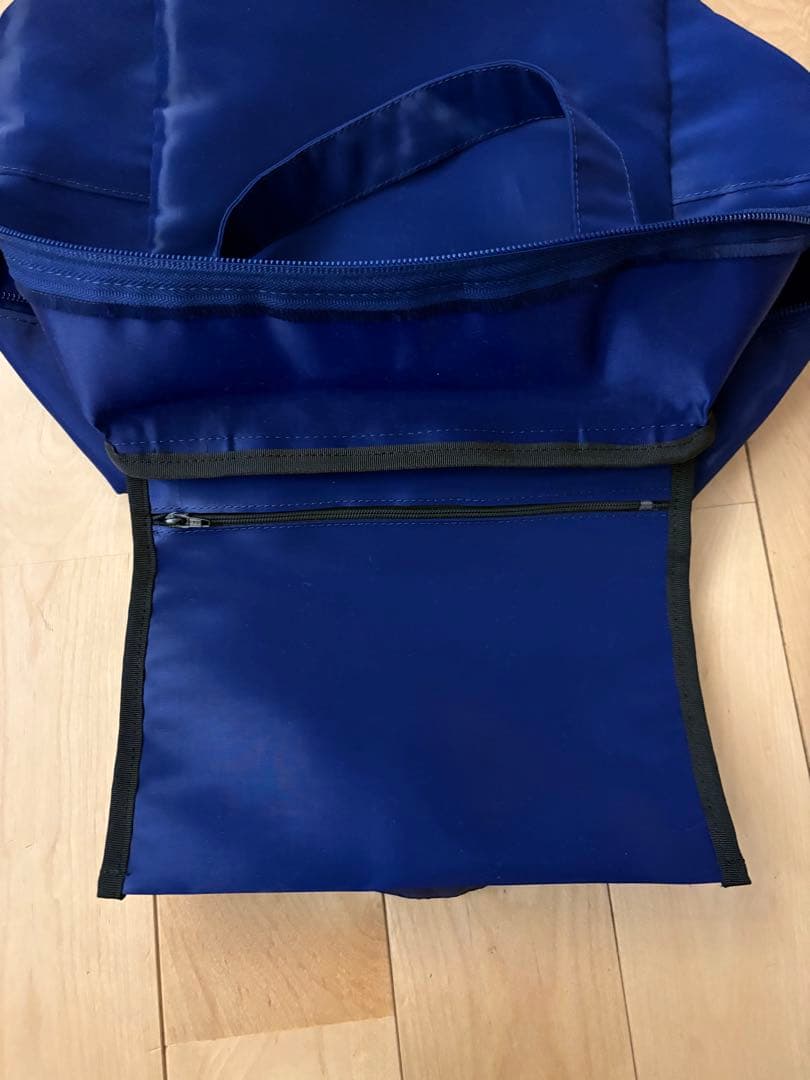 NUNO ワークス　須藤玲子　ネイビー サテントートバッグ